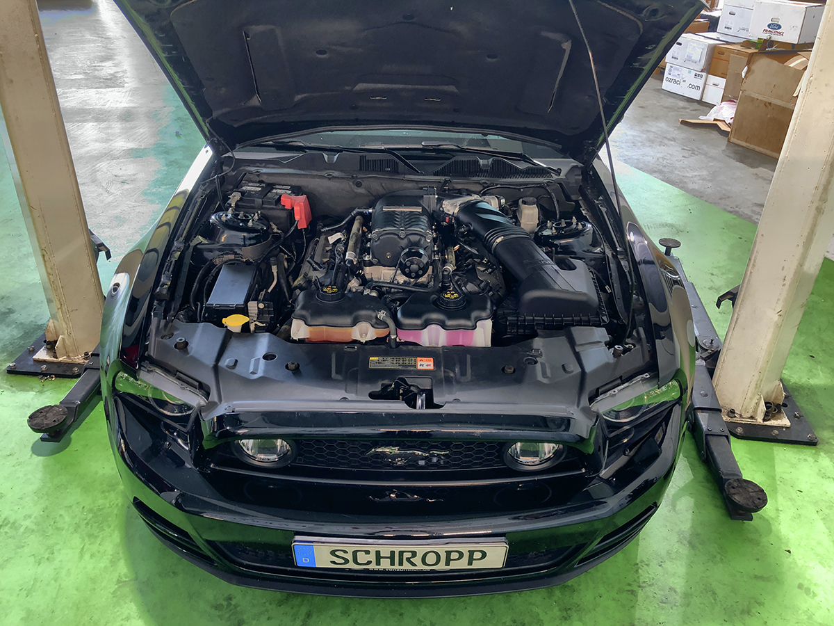 Schropp SF600 Kompressor-Umbau für Mustang GT 2011–2014 mit Zulassung