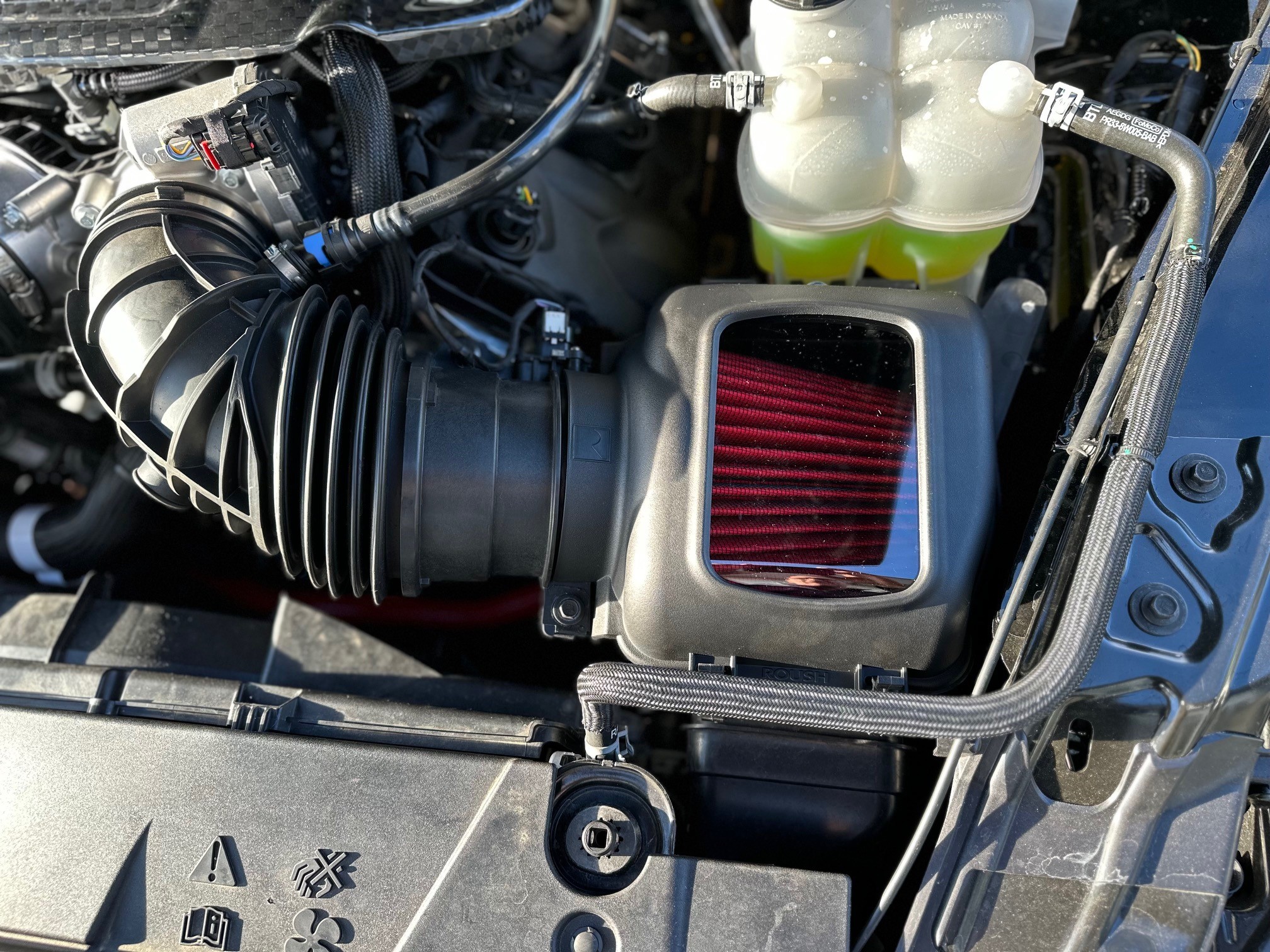 Roush Luftfilter-Kit mit Sichtdeckeln für Mustang 7 GT & Dark Horse – mit TTG