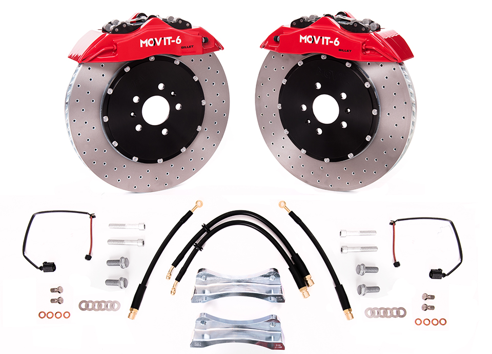 MOV’IT 6-Kolben Bremsanlage 370x35 mm Vorderachse für Mustang 2005–2014