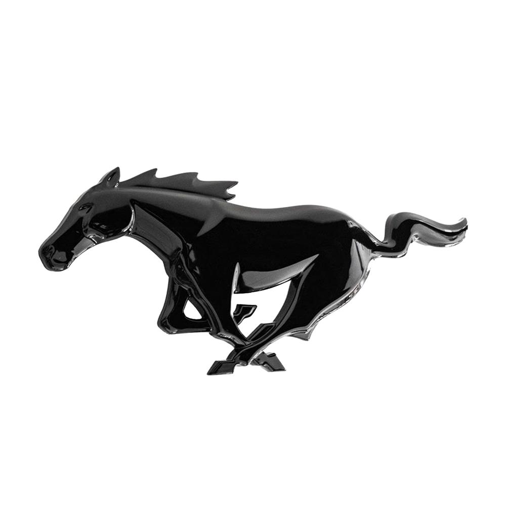 Original Ford Pony Emblem Schwarz für Mustang 7 Frontgrill