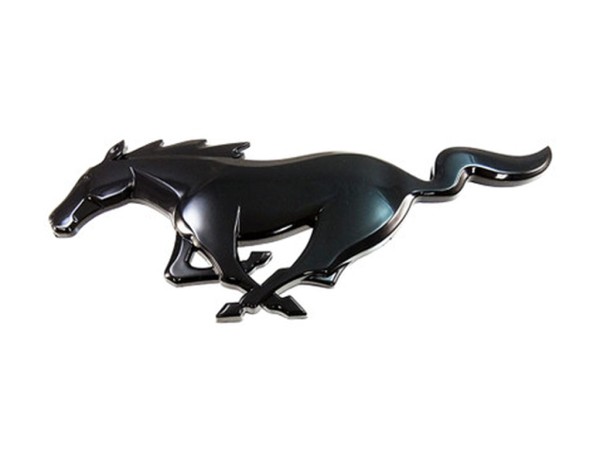 Mustang Emblem schwarz glänzend für Heckblende für Mustang 2015-2022